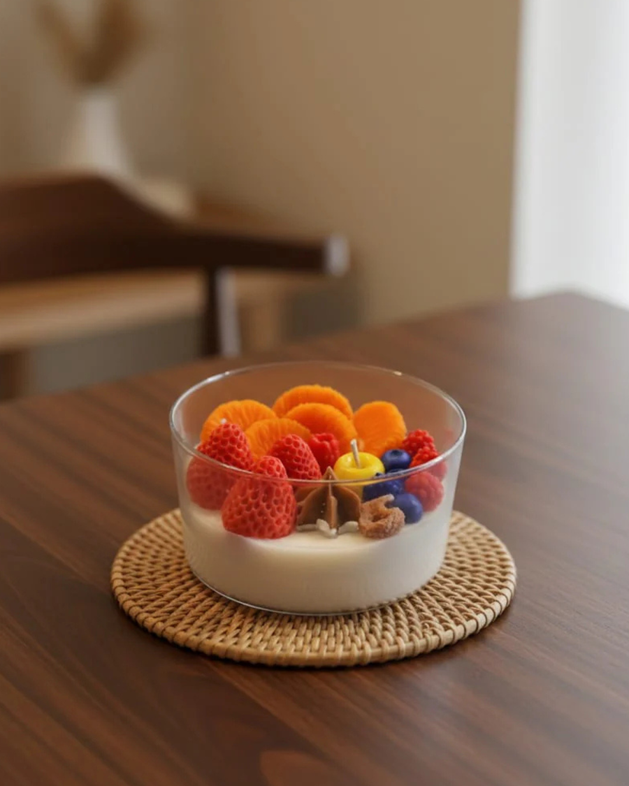Morning Harvest mix fruit Bowl Candle