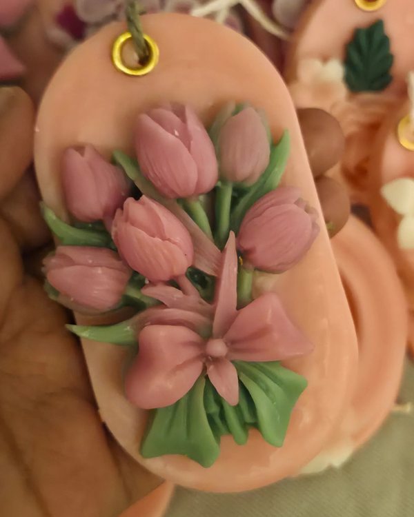 Handcrafted Floral Wax Sachet - Lavender & Rose Blush