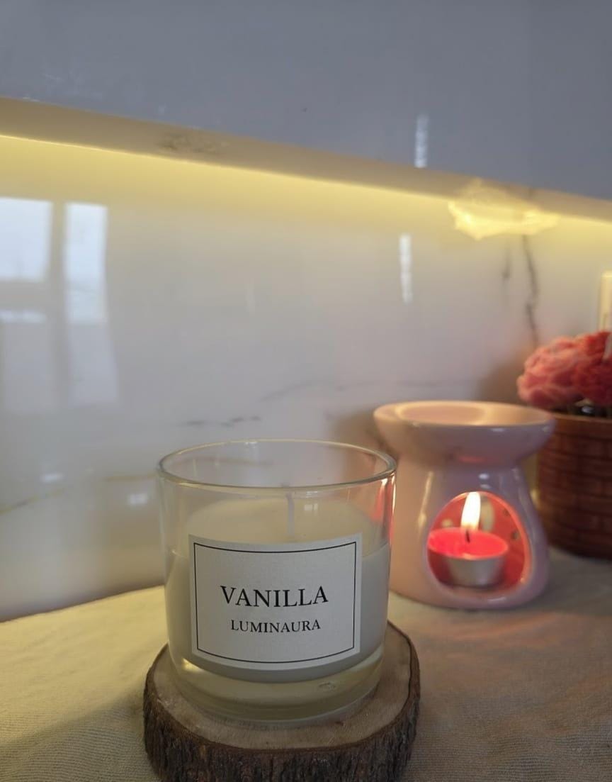Calm haven murphy Glass jar candle