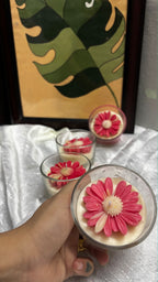 Blush Bloom Glass Candle