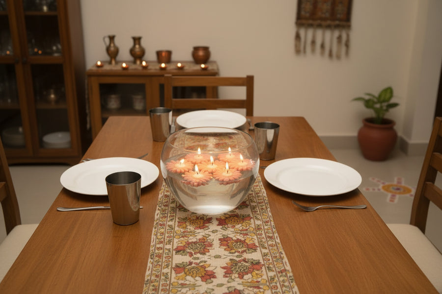 Floating Scented Daisy Candle ( Set of 10 )