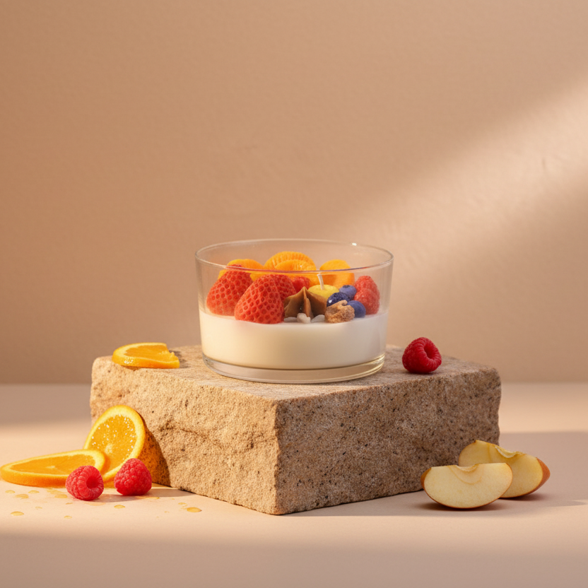Morning Harvest mix fruit Bowl Candle