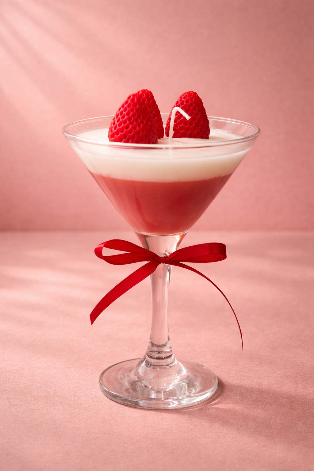 martini strawberry scented candle